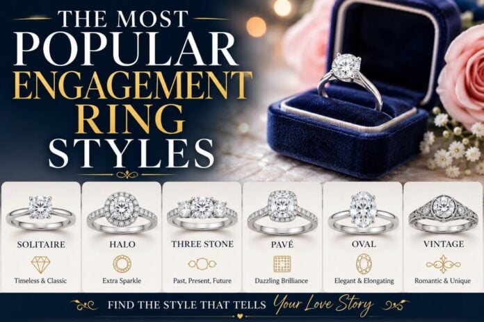 The Most Popular Engagement Ring Styles The Most Popular Engagement Ring Styles